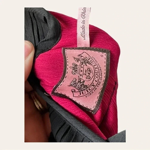 0485W. JUICY COUTURE MINI DRESS ACCORDION BLACK AND PINK IN COLOR‎ SIZE 0 - Picture 12 of 13